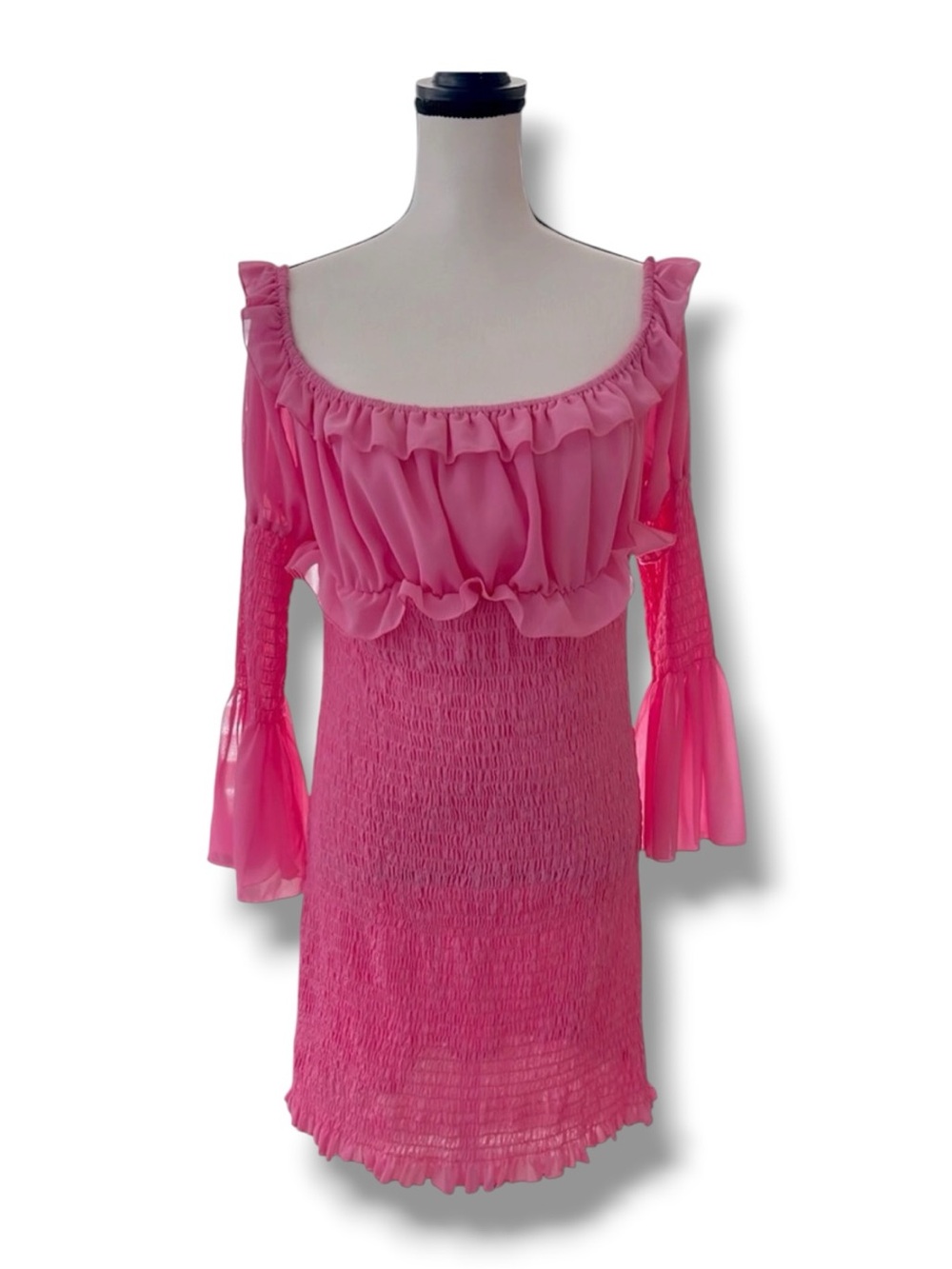 Pink Off-Shoulder Women's Top